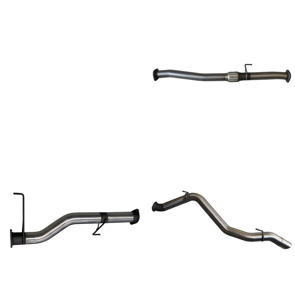 Manta - Isuzu MU-X 2012+ 3.0L - Turbo Back System - 3" Single Stainless Steel Exhaust with Cat / without Muffler