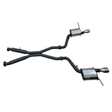 Manta - Jeep Grand Cherokee WK2 SRT 6.4L V8 - Twin 3" Cat Back Exhaust System with Chrome Tips - Hotdog/Muffler
