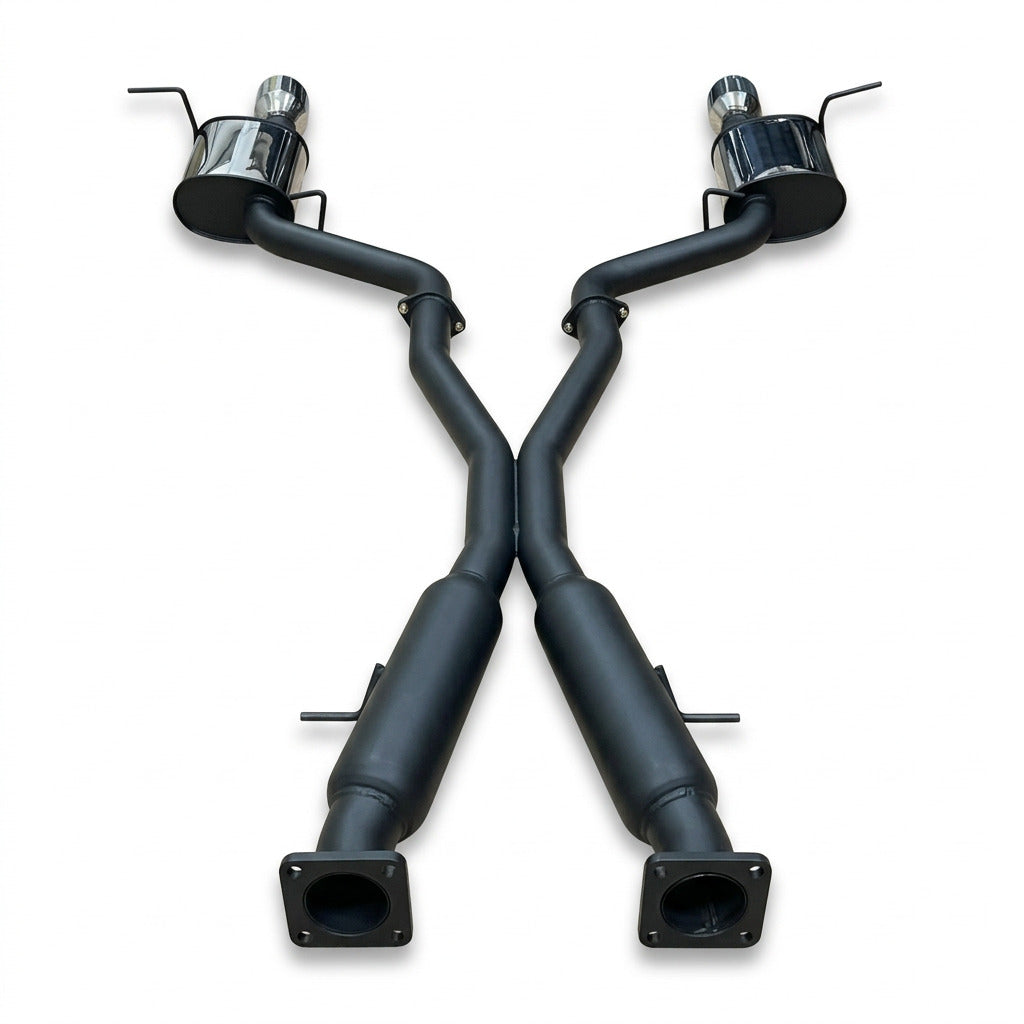 Manta - Jeep Grand Cherokee WK2 SRT 6.4L V8 - Twin 3" Cat Back Exhaust System with Chrome Tips - Hotdog/Muffler