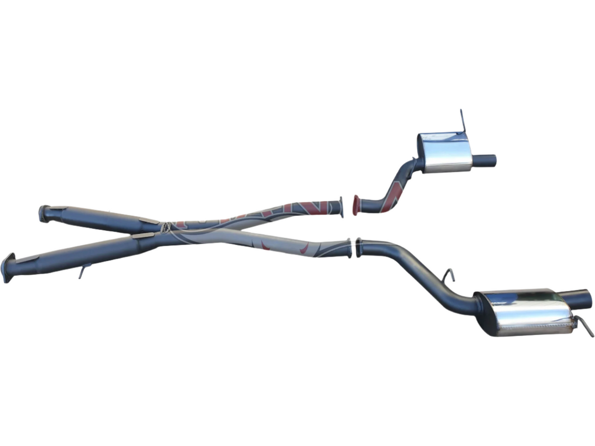 Manta - Jeep Grand Cherokee WK2 SRT 6.4L V8 - Twin 3" Cat Back Exhaust System with Chrome Tips - Hotdog/Muffler