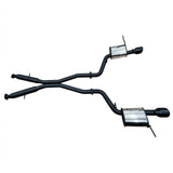 Manta - Jeep Grand Cherokee 2011+ WK2 SRT8 6.4L - 3" Twin Stainless Cat Back Exhaust System with Black Tips - Hotdog/Muffler