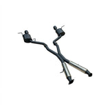 Manta - Jeep Grand Cherokee WK2 5.7L V8 - Twin 3" Cat Back Exhaust System with Black Tips - Hotdog/Muffler