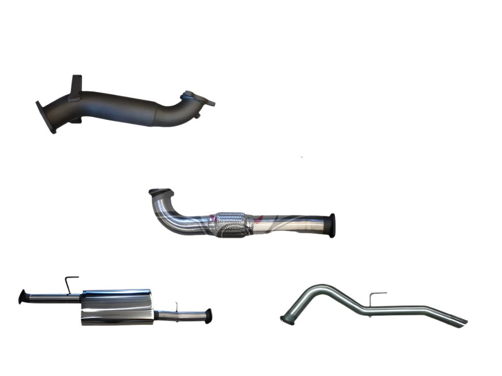 Manta | 3″ Turbo Back Exhaust System with Cat & Rear Tailpipe | Nissan Navara D40 2.5L Turbo Diesel Auto Thai Build Ute 2007–2015