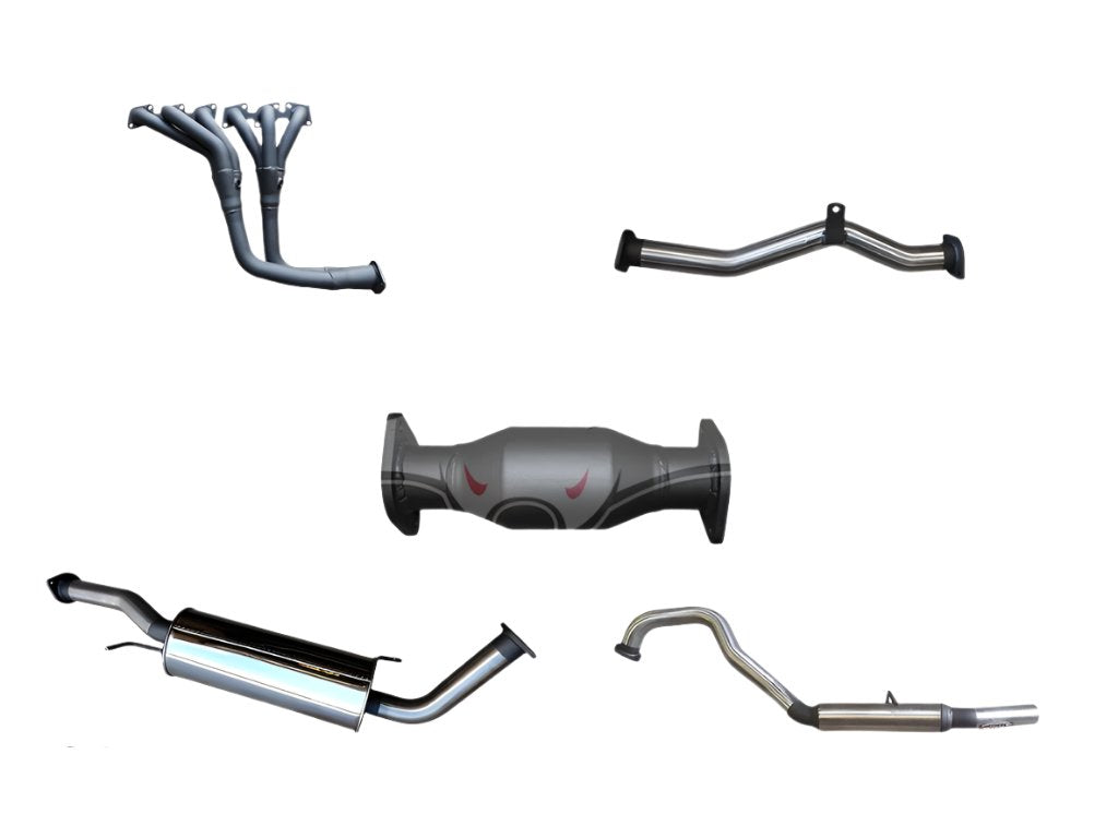 Manta | 2.5in Full Exhaust System with Centre Muffler & Rear Hotdog | Nissan Patrol GU 4.8L 1998–2016