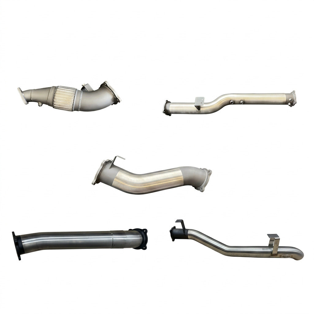 Manta | 4″ Turbo Back Exhaust No Cat No Muffler | Toyota Landcruiser VDJ79 V8 Ute 2016–2025 (DPF Models)