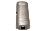 XForce | 409SS Oval East-West Muffler 20" | 3" Inlet to Dual 2.5" Outlet | Brushed Finish | VX9E4-20325