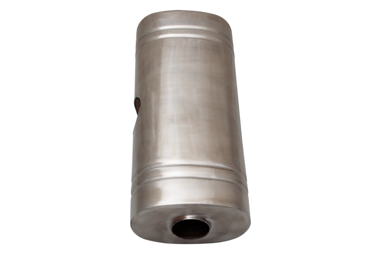 XForce | East-West Performance Muffler | 2.5" Inlet to Dual 2.25" Outlets | 409 Stainless | VX9E4-2025225