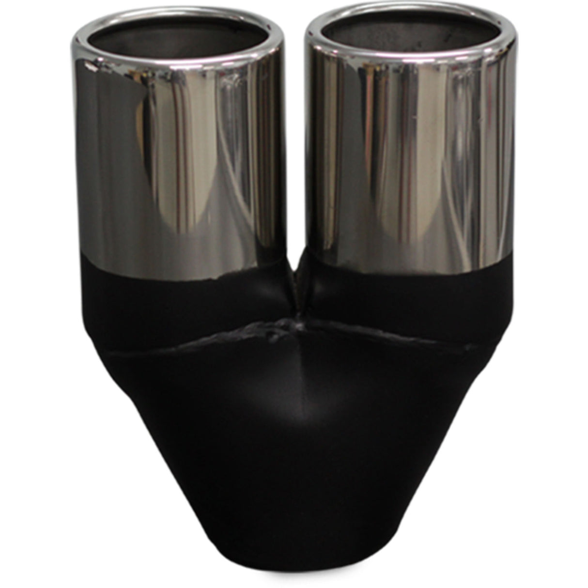 Y Piece Exhaust Tip - 2 1/4" Inch (In) 3 1/2" Inch (Out)
