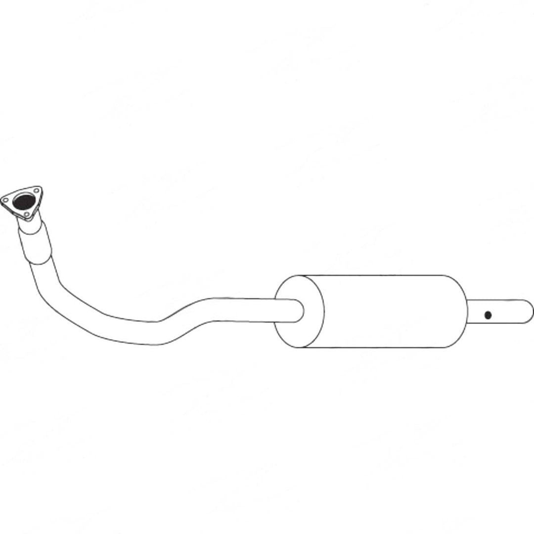 Standard Replacement - Holden Astra AH TS (2000 - 2008) Hatchback & Coupe (2.2L) Rear Muffler