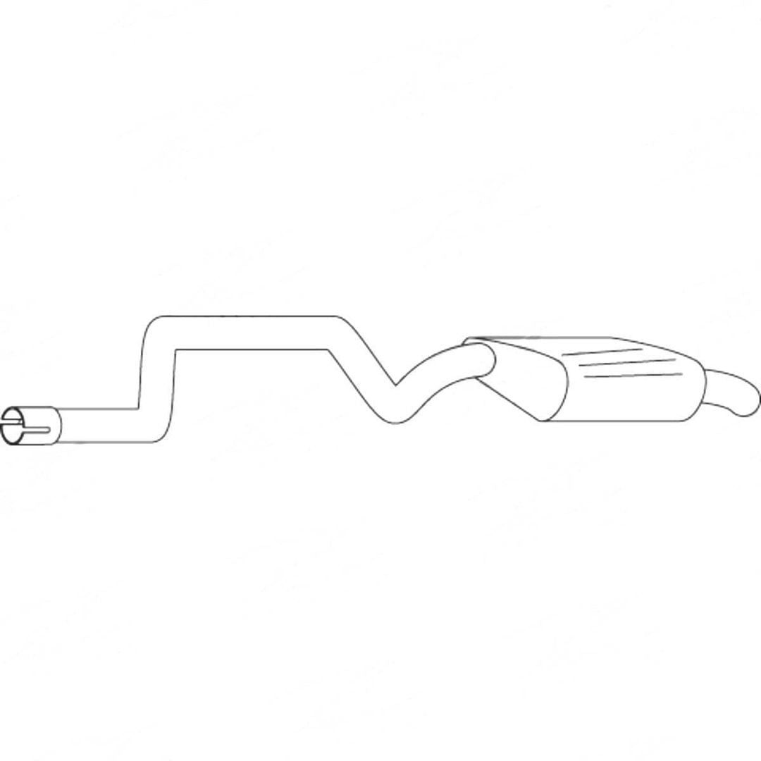 Standard Replacement - Ford Mondeo HA HB (1997 - 2000) Sedan (2.0L) Rear Muffler