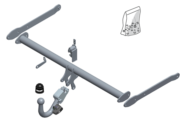 BRINK - Mazda 2 (2014 - on) Hatchback Detachable Towbar