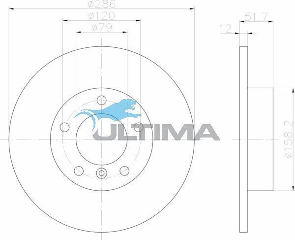 Ultima - Front Disc Rotors To Suit BMW 3 Series E36 (AAP978)