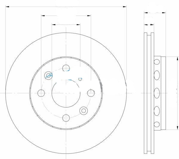 Ultima - Front Disc Rotors To Suit Kia Mentor (12/1996 - 06/2000) & Shuma (01/2000 - 04/2001) (AAP875)