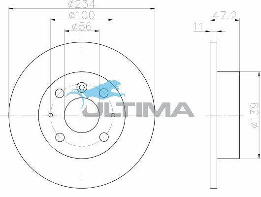 Ultima - Front Disc Rotors To Suit Daihastu Charade (AAP296)