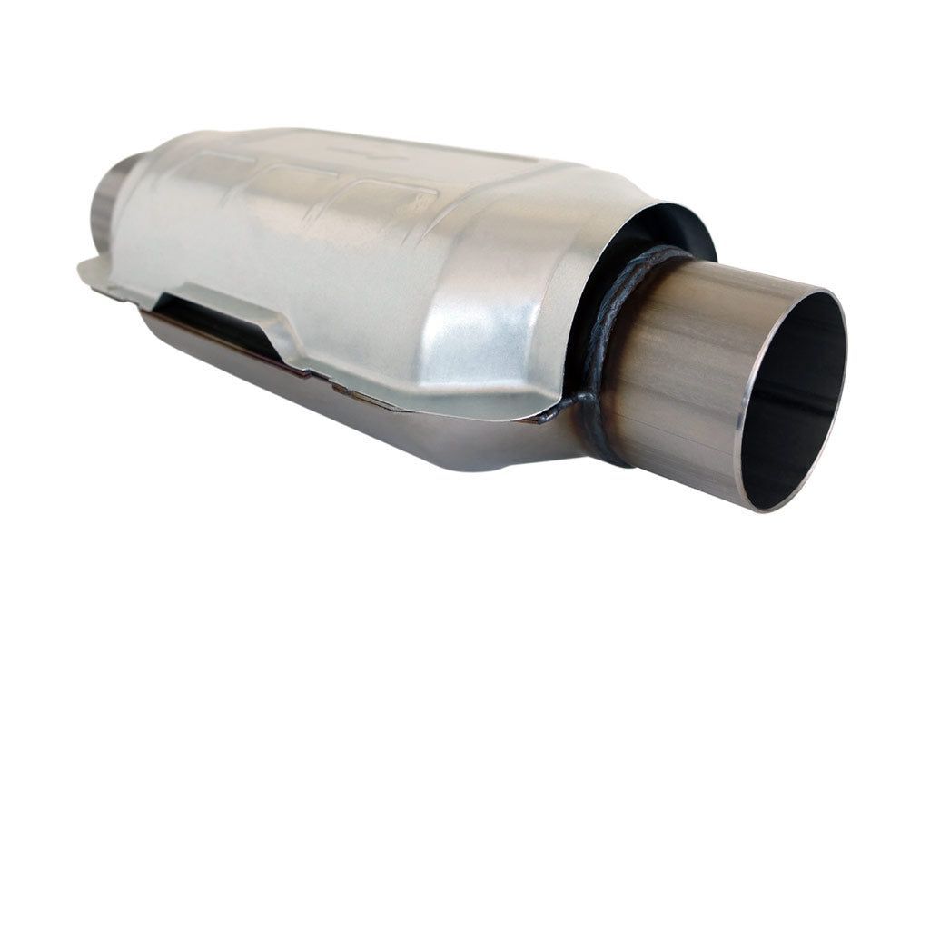 MSA - 2.5" Universal Oval Catalytic Converter - Stainless Metallic MSA - 300 CPSI - EUR