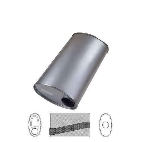 MSA Universal Muffler - 3" Inch 11" x 6" Oval 20" Long Straight