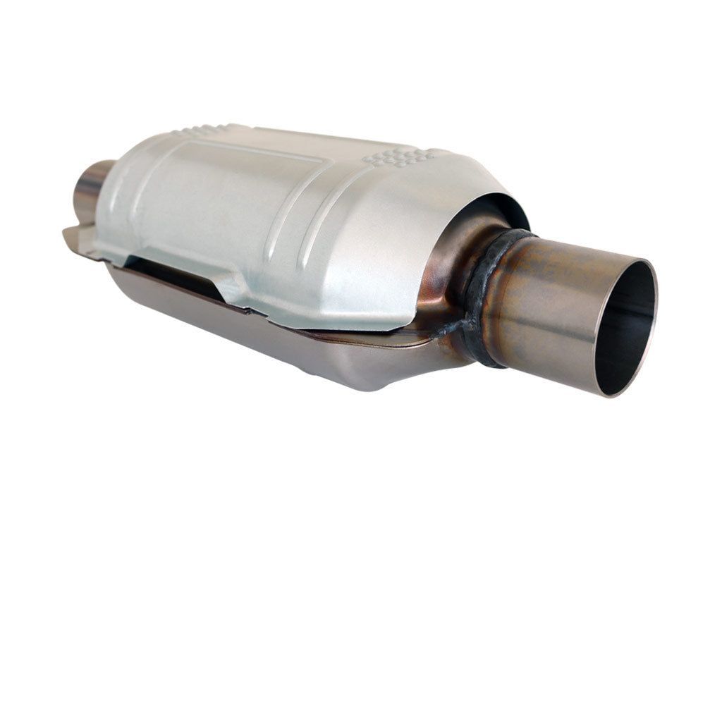 MSA - 2" Universal Oval Catalytic Converter - Stainless Metallic MSA - 300 CPSI - EURO