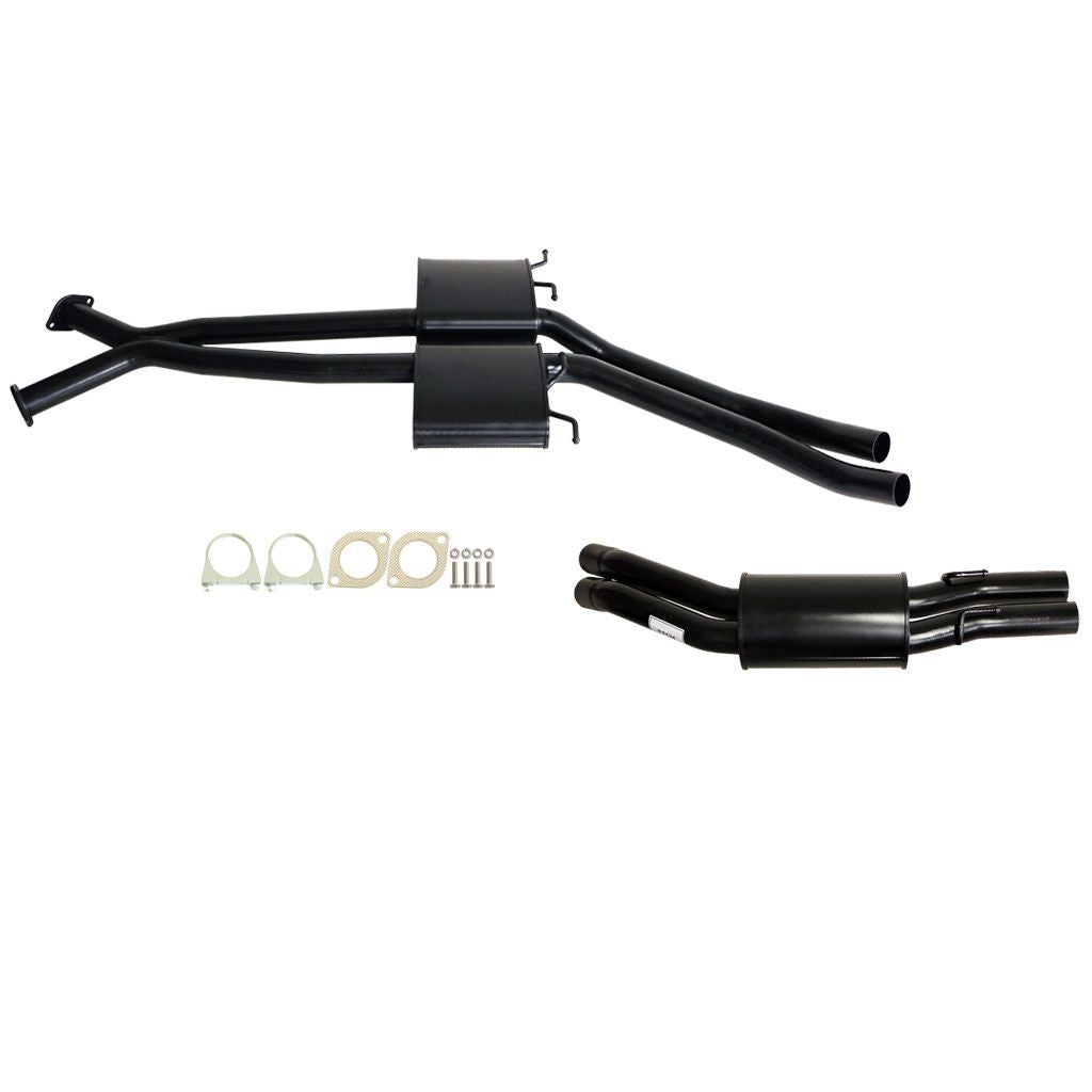 ESA - Holden Commodore VT-VZ V6 & V8 Ute Wagon Twin 2 1/2" Kit - Inc X-Pipe & Everflo Mufflers