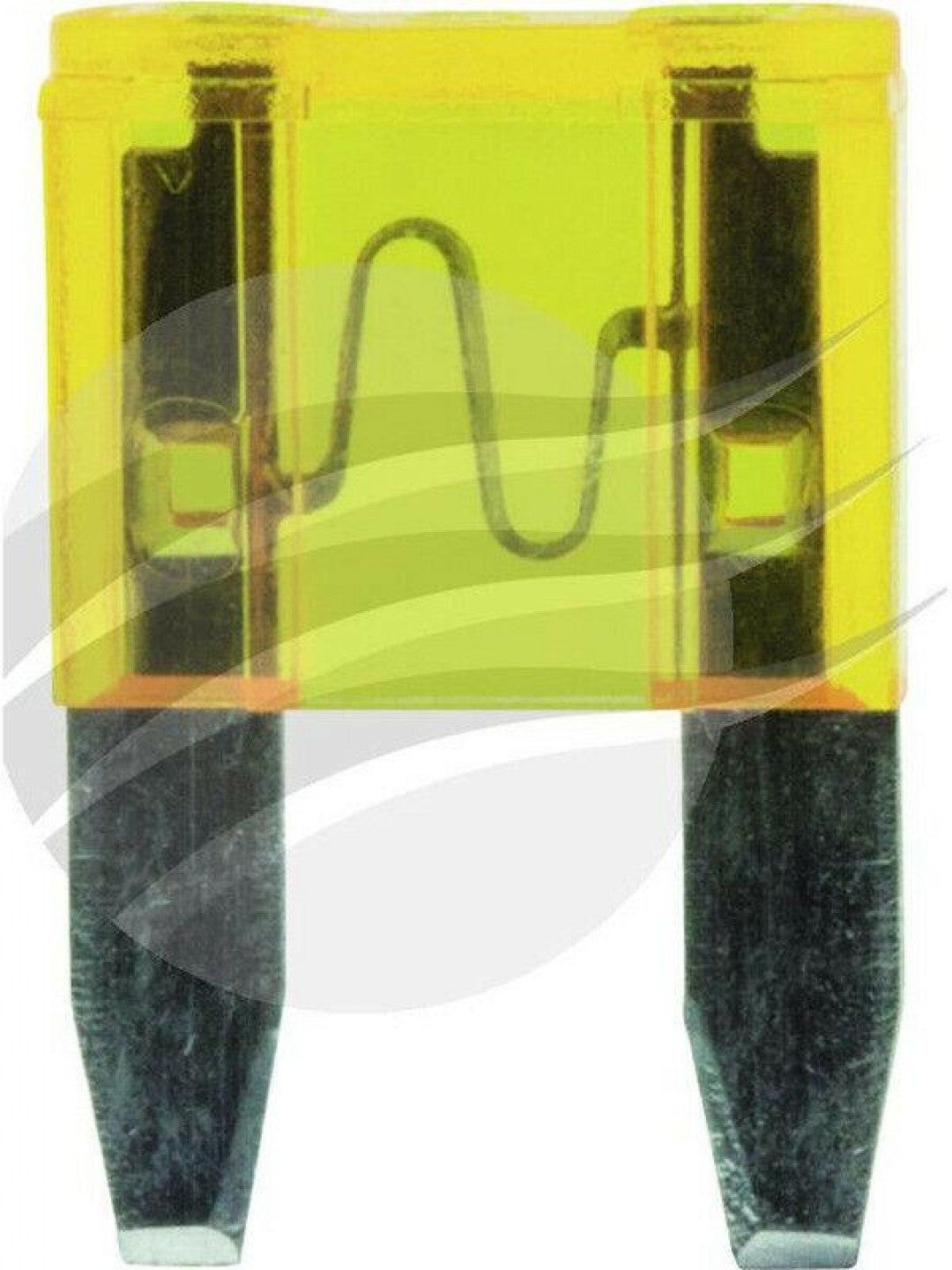 Jaylec - Pack Of 100 Mini Blade Fuse 20 Amps Yellow