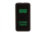Hulk 4X4 - SWITCH PUSH BUTTON ON / OFF OE RPL 12V WORKLIGHT GREEN