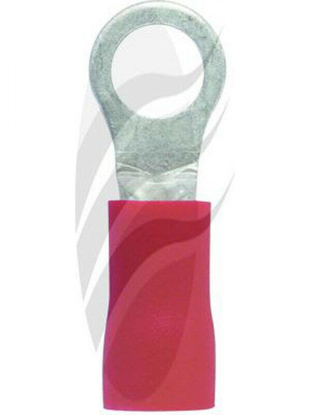 Jaylec - Pack Of 10 Ring Terminal 4mm Insul Pvc Std Crimp Red