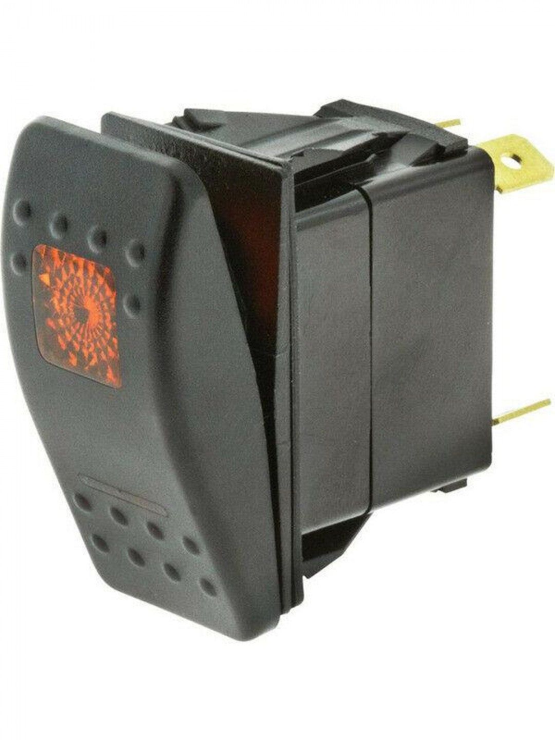 Jaylec - Switch Rocker Sealed On Off 12/24 Volts 20 Amps @ 12 Volts 10 Amps @24 Volts Amber LED