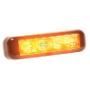 Jaylec - Amber 4 Module LED Emergency Lamp 12/24 Volts Black Housing 7" Lead