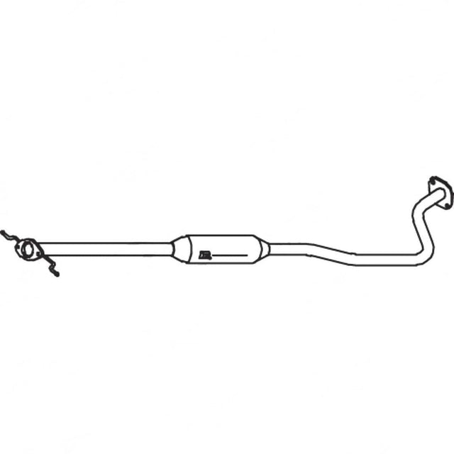 Standard Replacement - Mazda 121 DB (1990 - 1997) Sedan (1.3L/1.5L) Centre Muffler