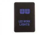 Hulk 4X4 - SWITCH PUSH BUTTON ON / OFF OE RPL 12V WORK LIGHT BLUE