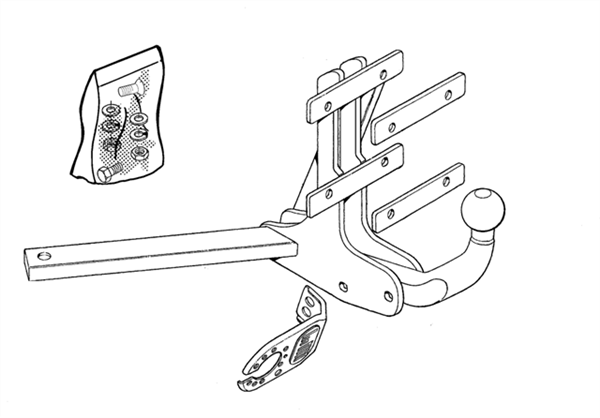 BRINK - Saab 9-3 (2002 - 2015) European Towbar