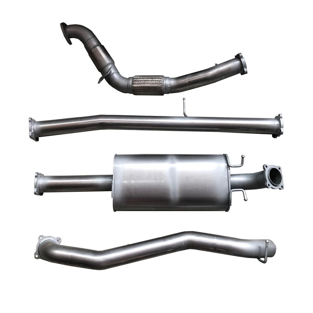 Berklee Performance - Mazda BT-50 UP UR (2011-2016) 3" Mild Steel Turbo Back Exhaust System (Ballistic Exhaust)