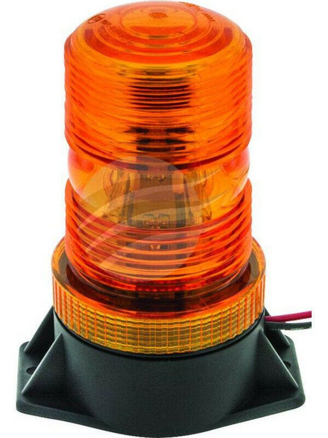 Jaylec - LED Amber Rotating Beacon 12-80 Volts Plastic 2 Bolt Mount