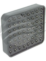 Jaylec - Square Red LED Rainlight 12 Volts Fia Approved 100mm X 92mm Rain Light