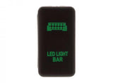 Hulk 4X4 - SWITCH PUSH BUTTON ON / OFF OE RPL 12V LIGHT BAR GREEN