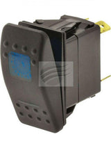 Jaylec - Switch Rocker Sealed On Off 12/24 Volts 20 Amps @ 12 Volts 10 Amps @24 Volts Blue LED