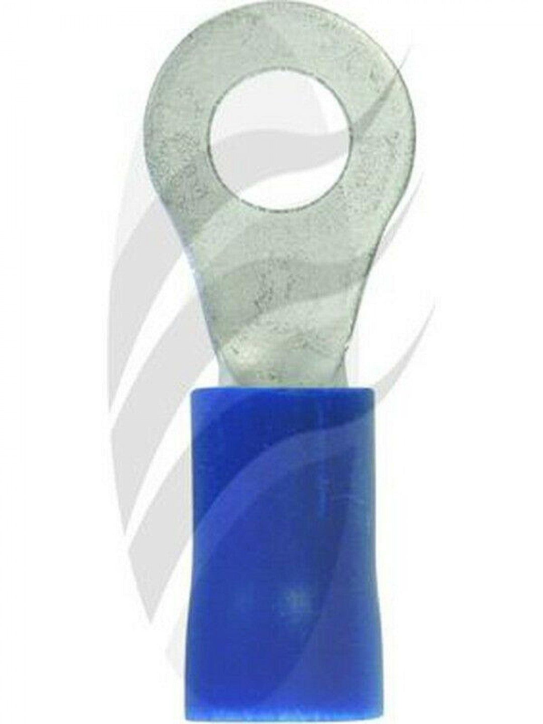 Jaylec - Pack Of 10 Ring Terminal 4mm Insul Pvc Std Crimp Blue Use