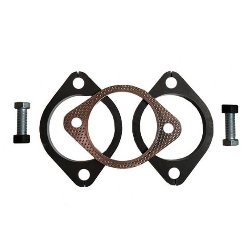 Exhaust Flange Plates 76mm 3" Inch With Gasket & Nuts & Bolts 105mm 8mm