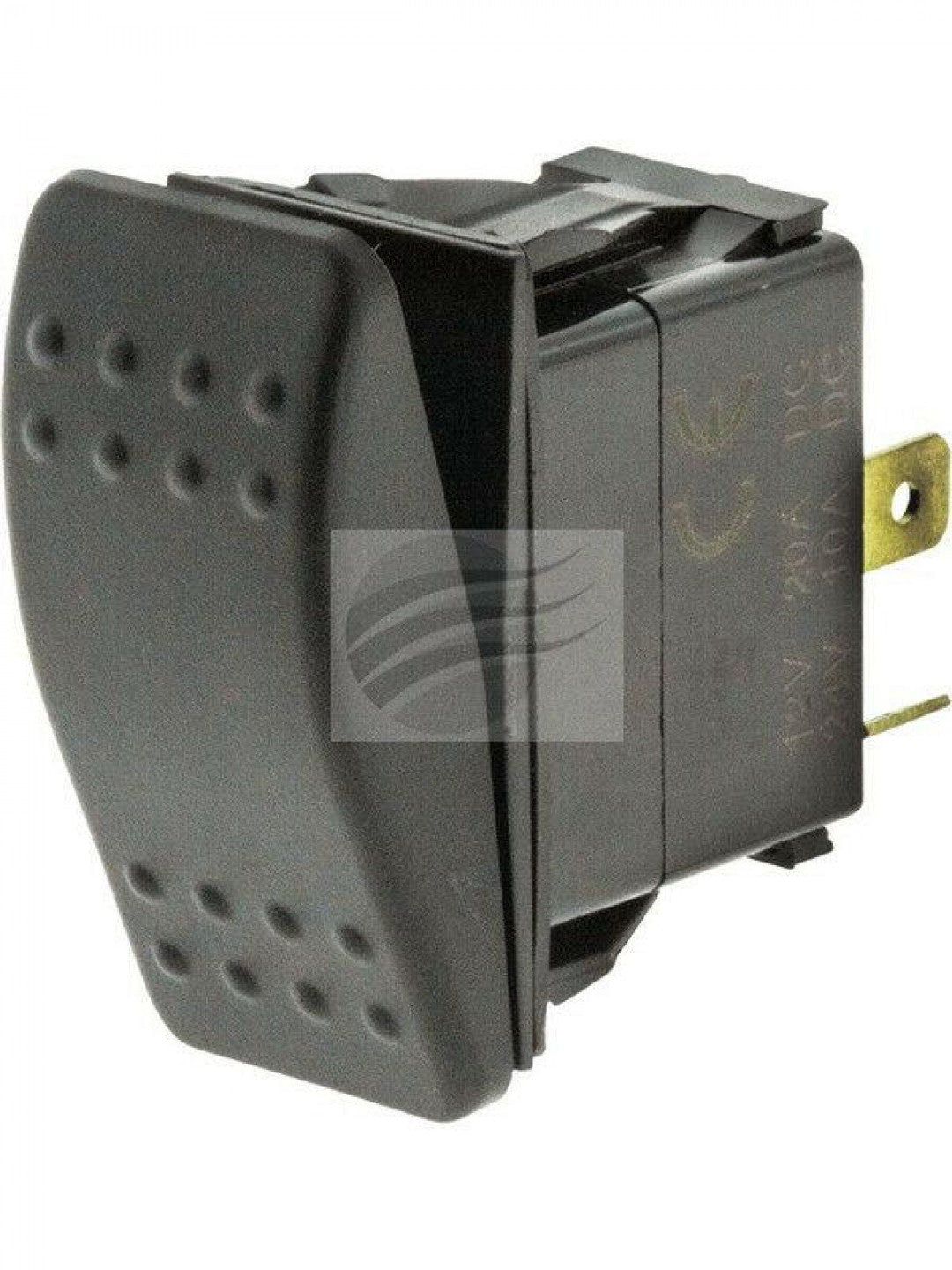 Jaylec - Rocker Switch On Off 12/24 Volts 20 Amps Spst 2 Blade Terms Mount Open