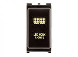 Hulk 4X4 - SWITCH PUSH BUTTON ON / OFF OE RPL 12V WORK LIGHT AMBER