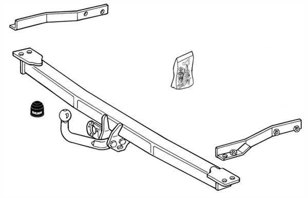 BRINK - Mercedes-Benz E-Class (1995 - 2009) European Towbar