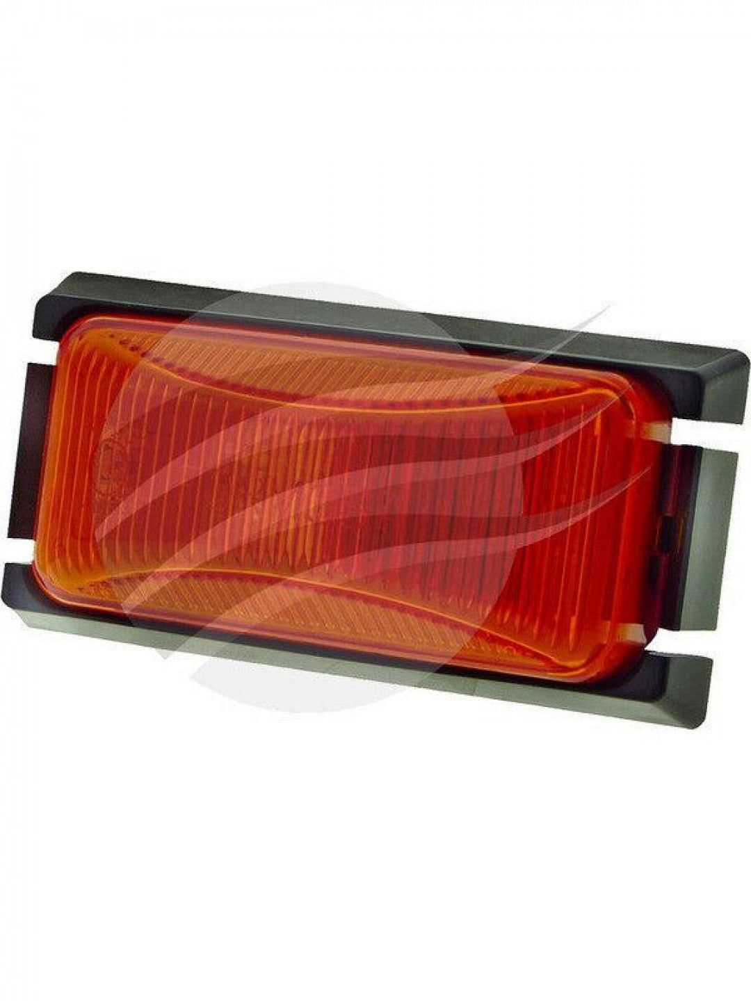 Jaylec - LED Supplmtry Side Marker Lamp Amber 12/24 Volts Black Base 74 X 38