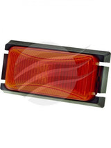 Jaylec - LED Supplmtry Side Marker Lamp Amber 12/24 Volts Black Base 74 X 38