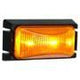 Jaylec - LED Supplmtry Side Marker Lamp Amber 12/24 Volts Black Base 74 X 38