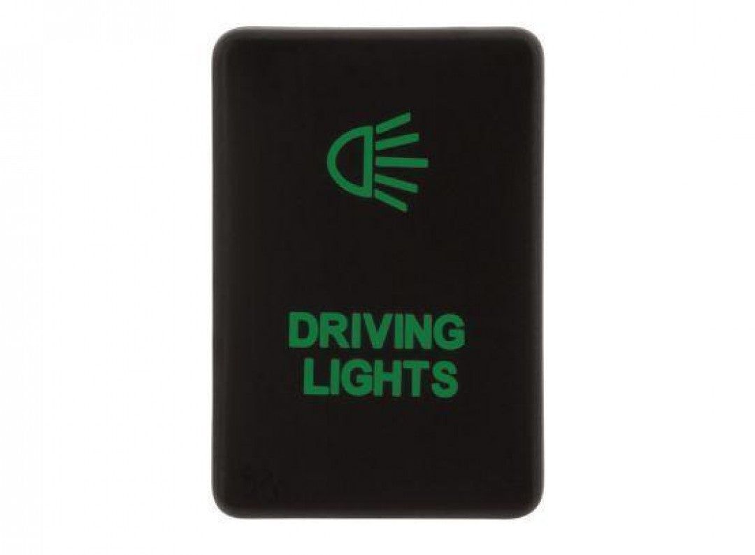 Hulk 4X4 - SWITCH PUSH BUTTON ON / OFF OE RPL 12V DRIVING LIGHT GREEN