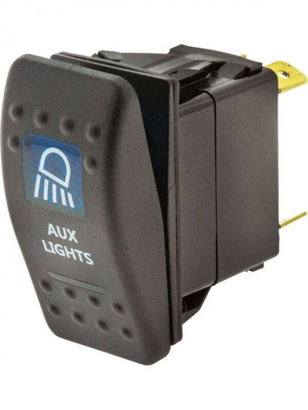 Jaylec - Switch Rocker On Off 12/24 Volts 20 Amps @ 12 Volts Aux Light Symbol Blue LED