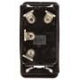 Jaylec - Switch Rocker Sealed Mom On/Off 12/24 Volts 20 Amps @ 12 Volts Green LED
