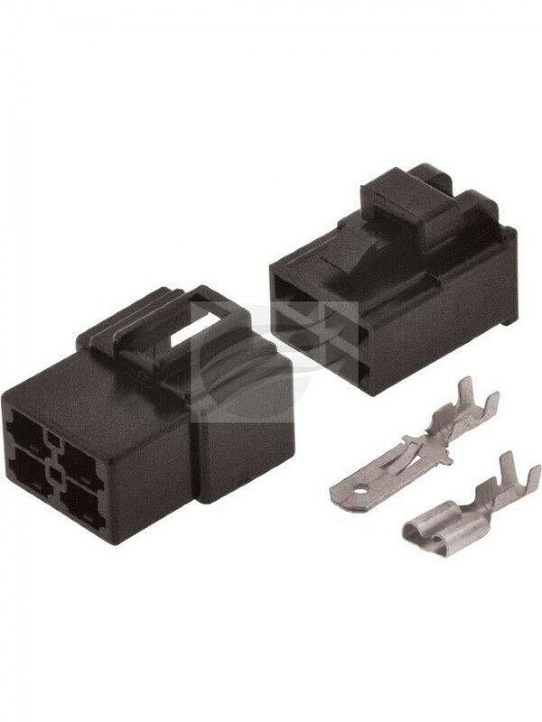 Jaylec - Pack Of 1 Qc Connector Housing Kit 4 Pole Black Male Female