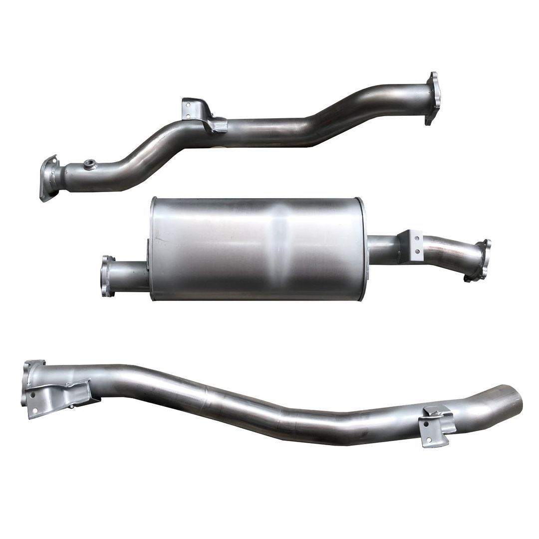 Berklee Performance - Toyota Landcruiser 79 Series (4 DOOR CHASSIS) 3" Mild Steel DPF Back Exhaust System (Ballistic Exhaust)