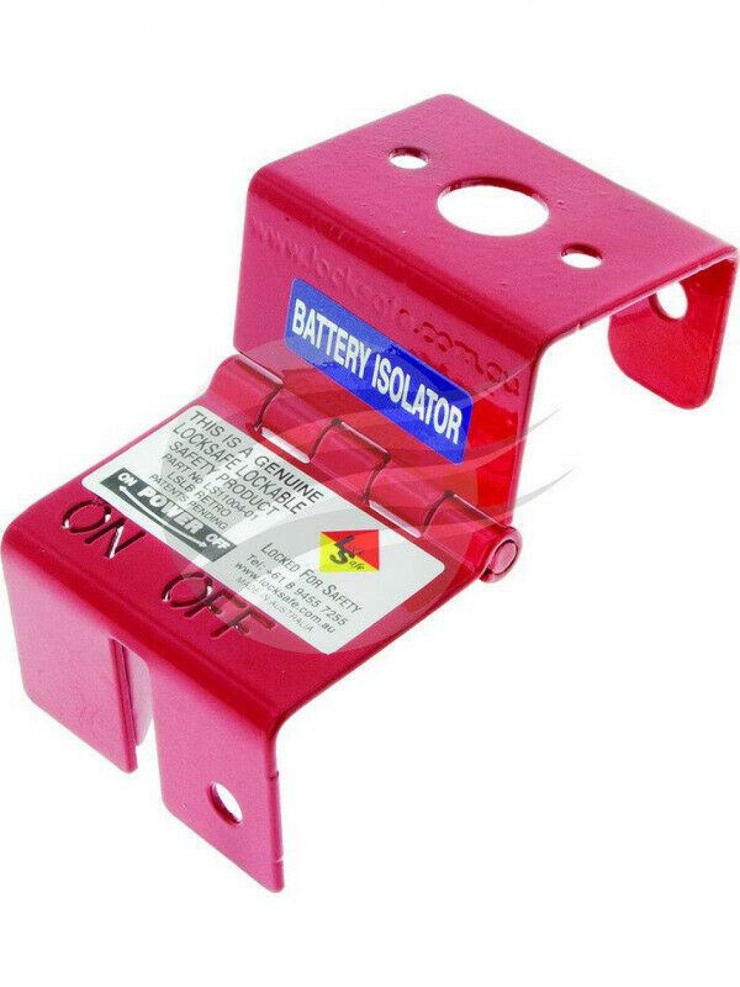 Jaylec - Red Lockout Bracket For Cole Hersee Battery Master Switch