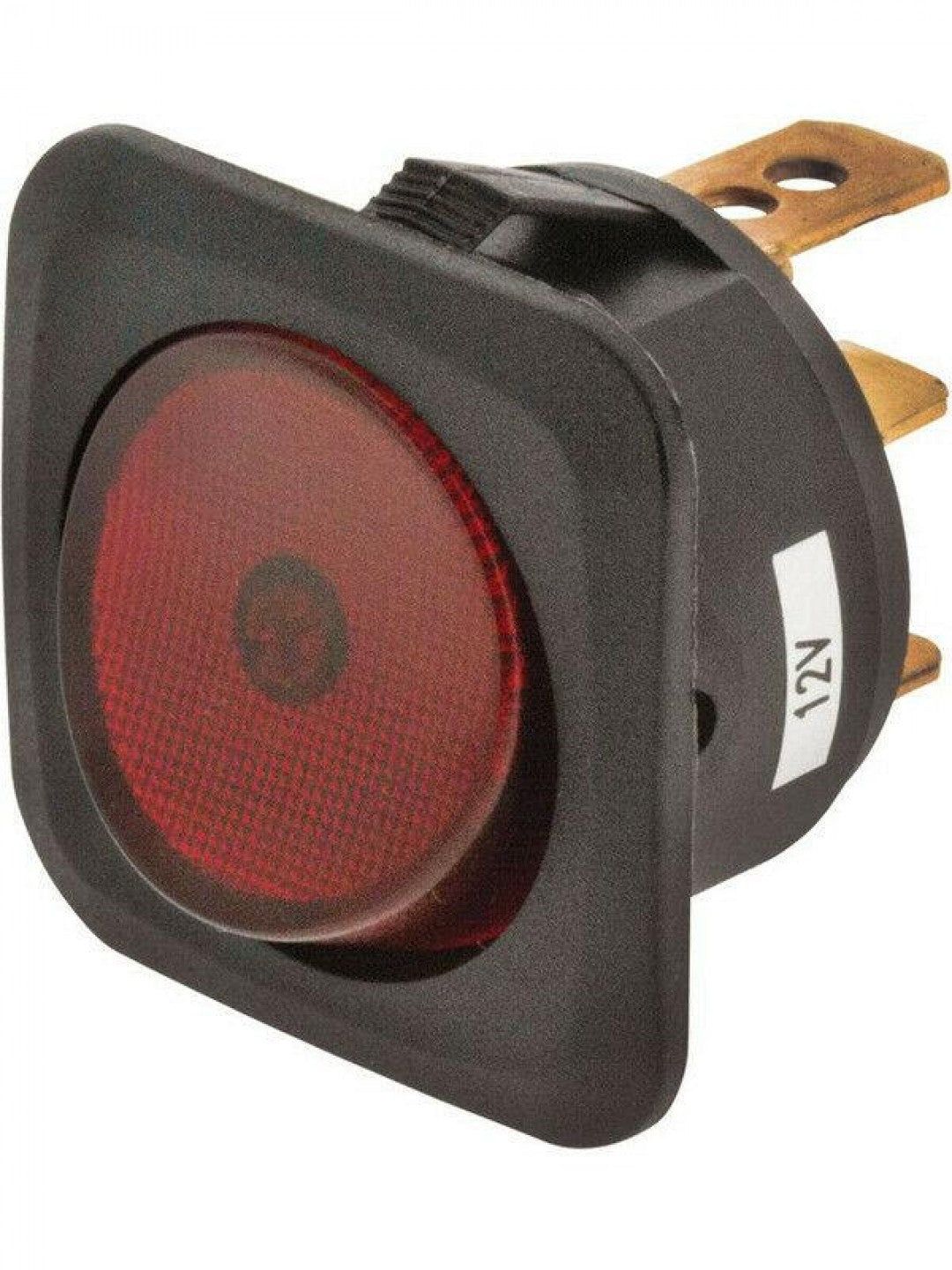 Jaylec - Switch Rocker On Off Red 12/24 Volts 25 Amps @ 12 Volts 12.5 Amps @24 Volts Mounting
